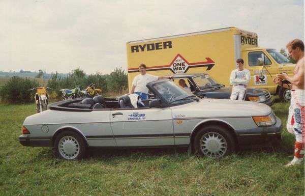 USA Unadilla 1987 Joukkue MM. Team Finland treenaamassa harjooitusradalla